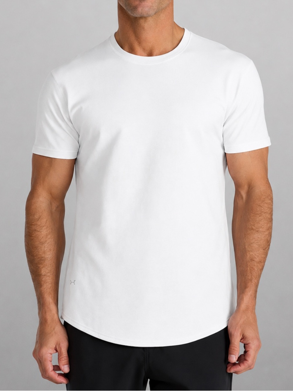 BYLT Lux Basics white stretch short sleeve tee size XL